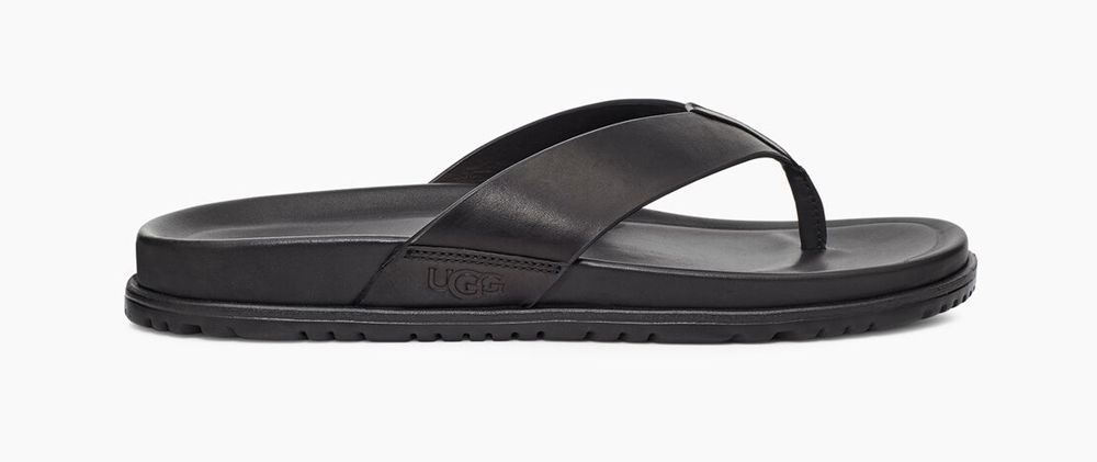 Ugg Sandals Canada - Ugg Men's Wainscott Flip Black